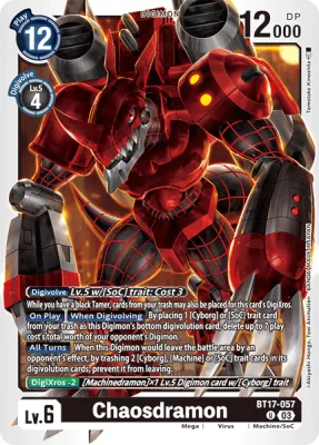 Chaosdramon, Digimon card BT17-057
