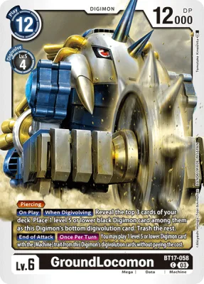 GroundLocomon, Digimon card BT17-058