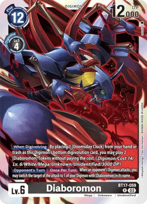 Diaboromon, Digimon card BT17-059