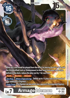 Armageddemon, Digimon card BT17-060