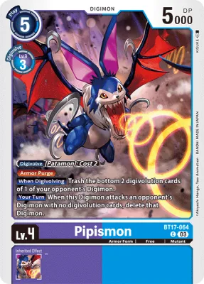 Pipismon, Digimon card BT17-064