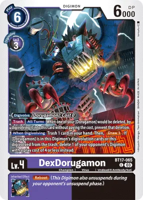 DexDorugamon, Digimon card BT17-065