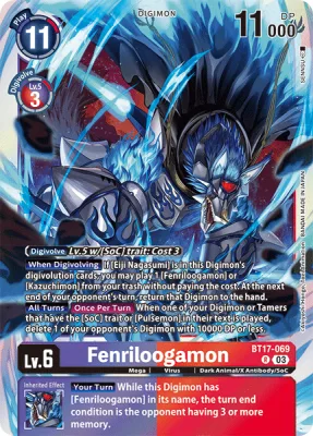 Fenriloogamon, Digimon card BT17-069