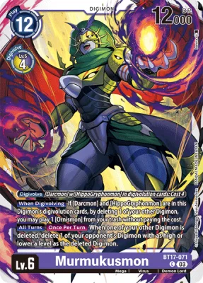 Murmukusmon, Digimon card BT17-071