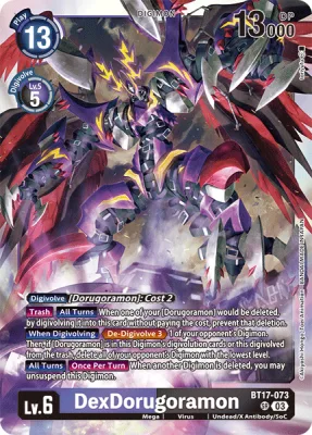 DexDorugoramon, Digimon card BT17-073