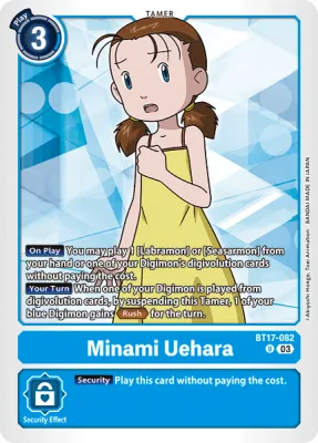 Minami Uehara, Digimon card BT17-082