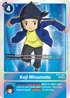 Koji Minamoto, Digimon card BT17-083