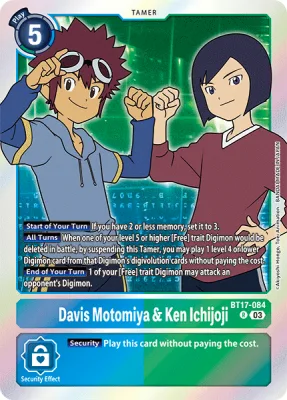 Davis Motomiya & Ken Ichijoji, Digimon card BT17-084