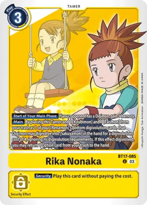 Rika Nonaka, Digimon card BT17-085