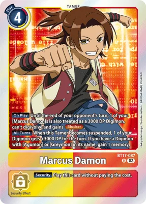 Marcus Damon, Digimon card BT17-087
