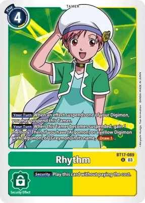 Rhythm, Digimon card BT17-089