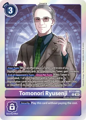 Tomonori Ryusenji, Digimon card BT17-090