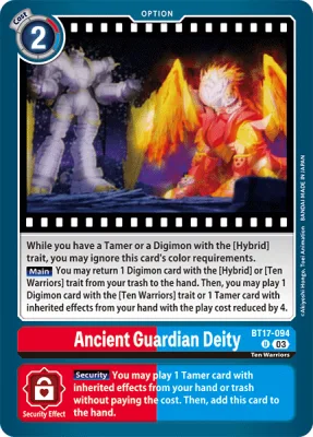 Ancient Guardian Deity, Digimon card BT17-094