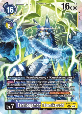 Fenriloogamon: Takemikazuchi, Digimon card BT17-101