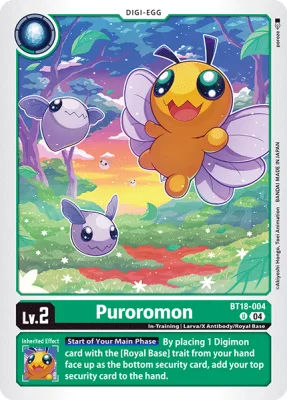 Puroromon, Digimon card BT18-004