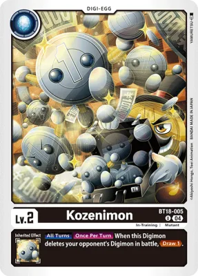 Kozenimon, Digimon card BT18-005