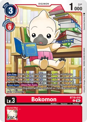 Bokomon, Digimon card BT18-010