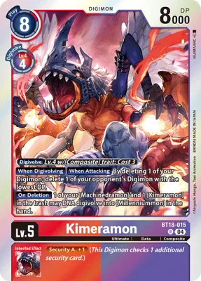 Kimeramon, Digimon card BT18-015