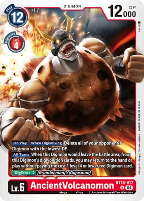 AncientVolcanomon, Digimon card BT18-017