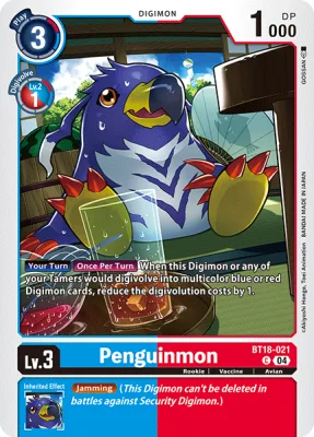 Penguinmon, Digimon card BT18-021