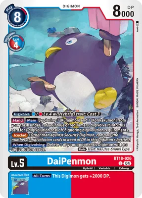 DaiPenmon, Digimon card BT18-026