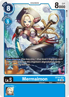 Mermaimon, Digimon card BT18-027
