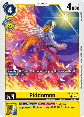 Piddomon, Digimon card BT18-035