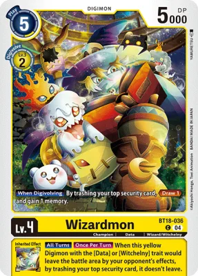 Wizardmon, Digimon card BT18-036