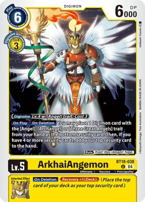 ArkhaiAngemon, Digimon card BT18-038