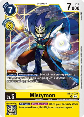 Mistymon, Digimon card BT18-039
