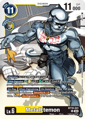 MetalEtemon, Digimon card BT18-041