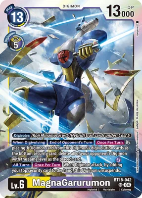 MagnaGarurumon, Digimon card BT18-042