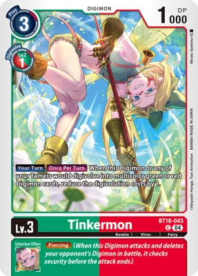 Tinkermon, Digimon card BT18-043
