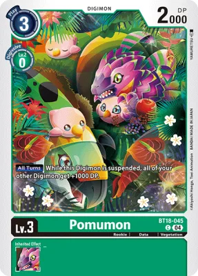 Pomumon, Digimon card BT18-045