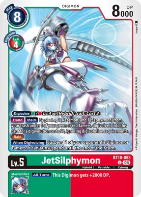 JetSilphymon, Digimon card BT18-053