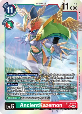 AncientKazemon, Digimon card BT18-054