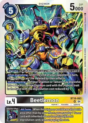 Beetlemon, Digimon card BT18-063