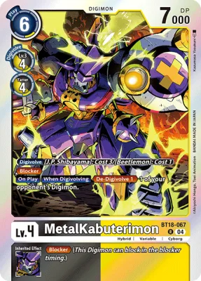 MetalKabuterimon, Digimon card BT18-067