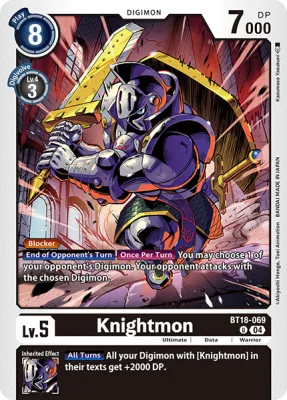 Knightmon, Digimon card BT18-069