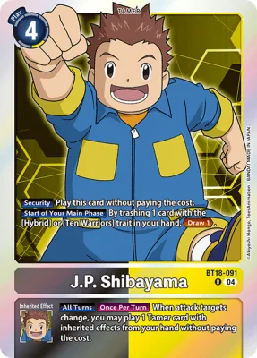 J.P. Shibayama, Digimon card BT18-091