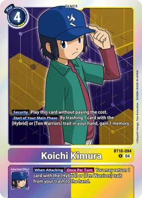 Koichi Kimura, Digimon card BT18-094