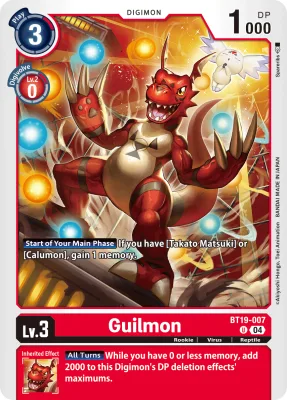 Guilmon, Digimon card BT19-007