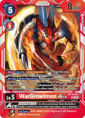 WarGrowlmon ACE, Digimon card BT19-011
