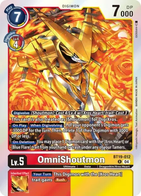 OmniShoutmon, Digimon card BT19-012
