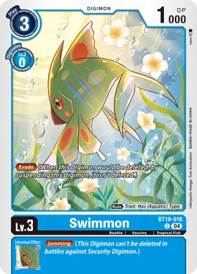 Swimmon, Digimon card BT19-018