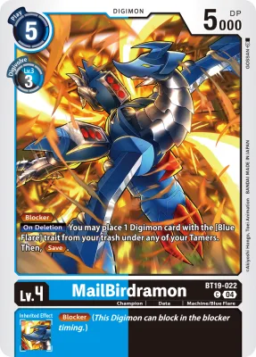 MailBirdramon, Digimon card BT19-022