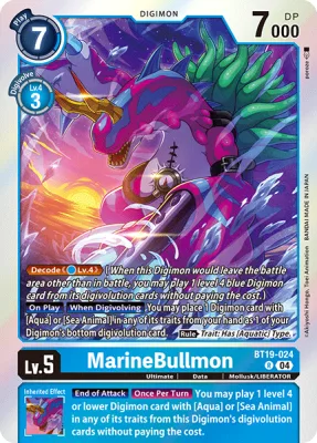 MarineBullmon, Digimon card BT19-024