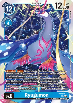 Ryugumon, Digimon card BT19-027