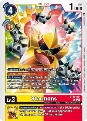 Starmons, Digimon card BT19-031