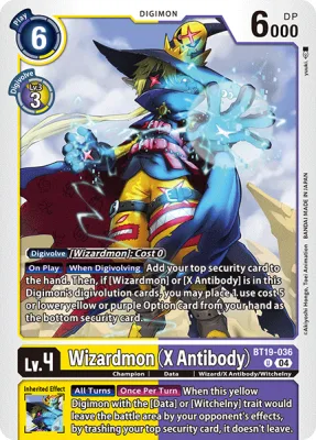 Wizardmon (X Antibody), Digimon card BT19-036
